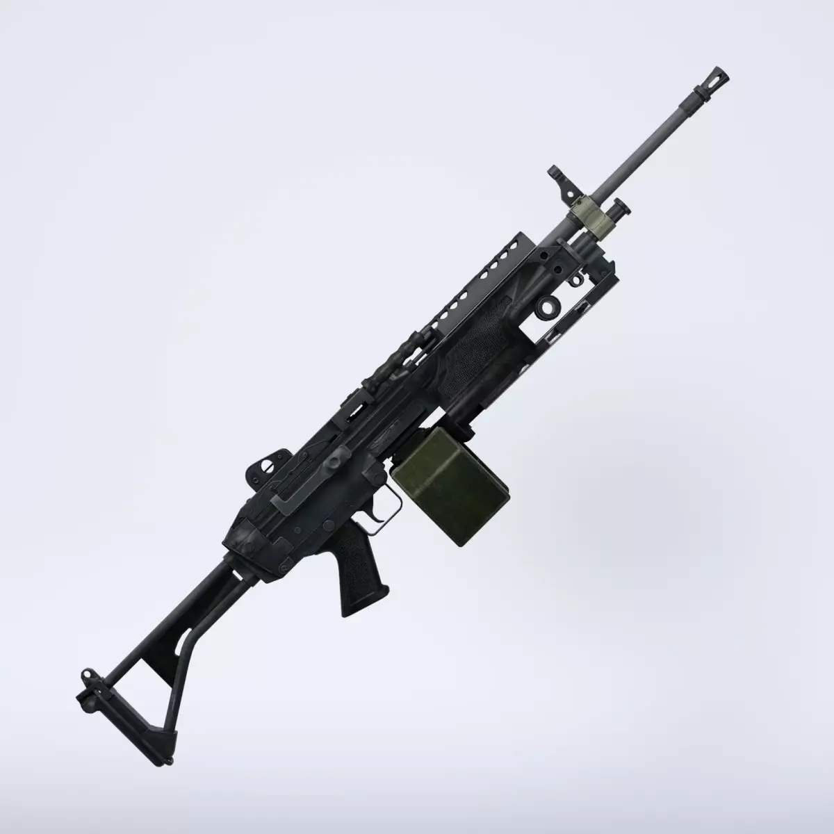 M249 Minimi Machinegun for G8F 3D model