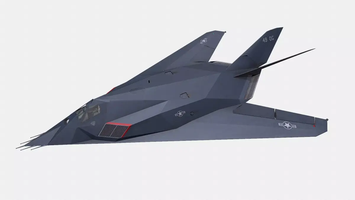 Lockheed F-117 Nighthawk Low-poly Low-poly 3D model
