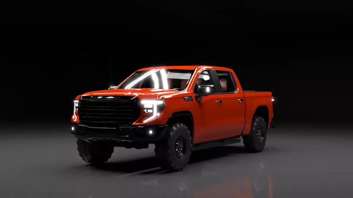 Heavy Duty OffRoad Pickup Truck Rigged 3D Model   3D model