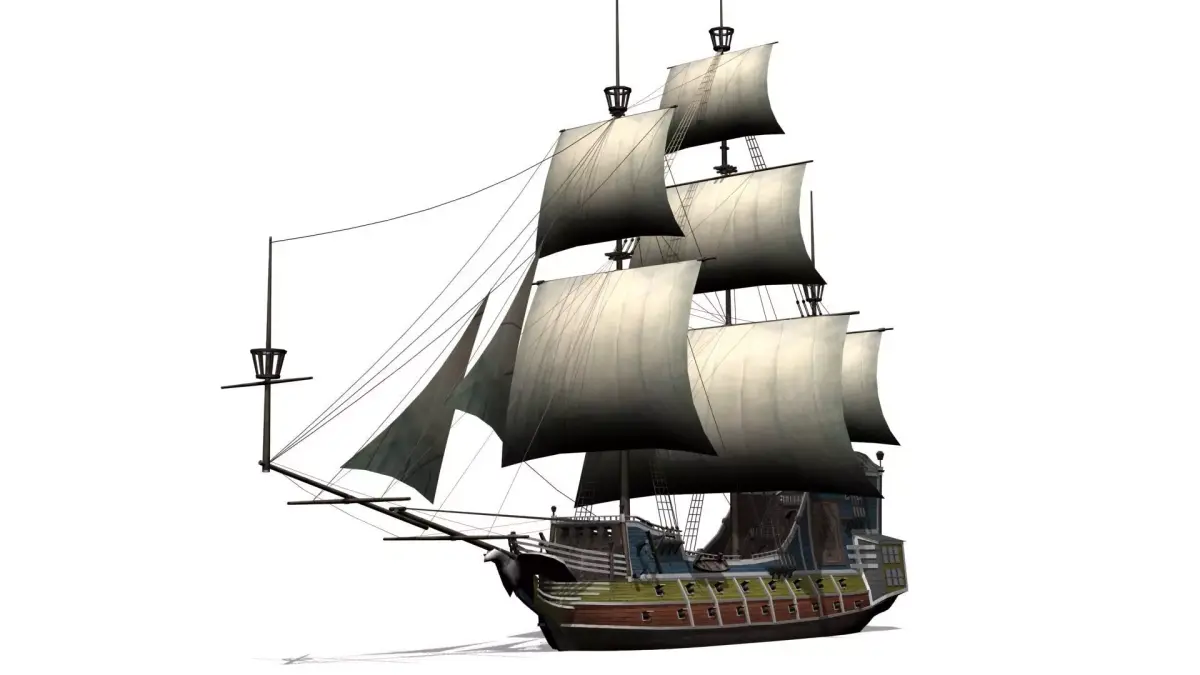 Galleon Low-poly 3D model