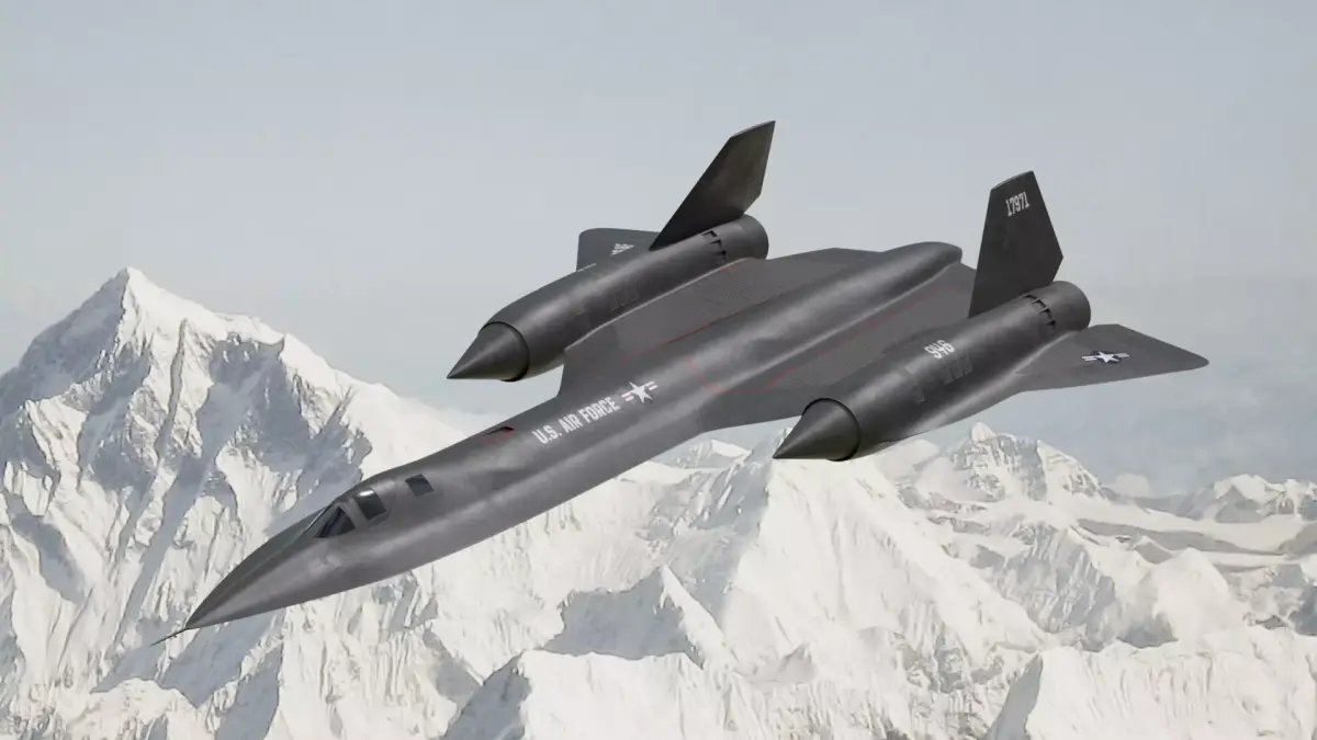 Lockheed SR-71 Blackbird 3D Model Highpoly Low-poly 3D model