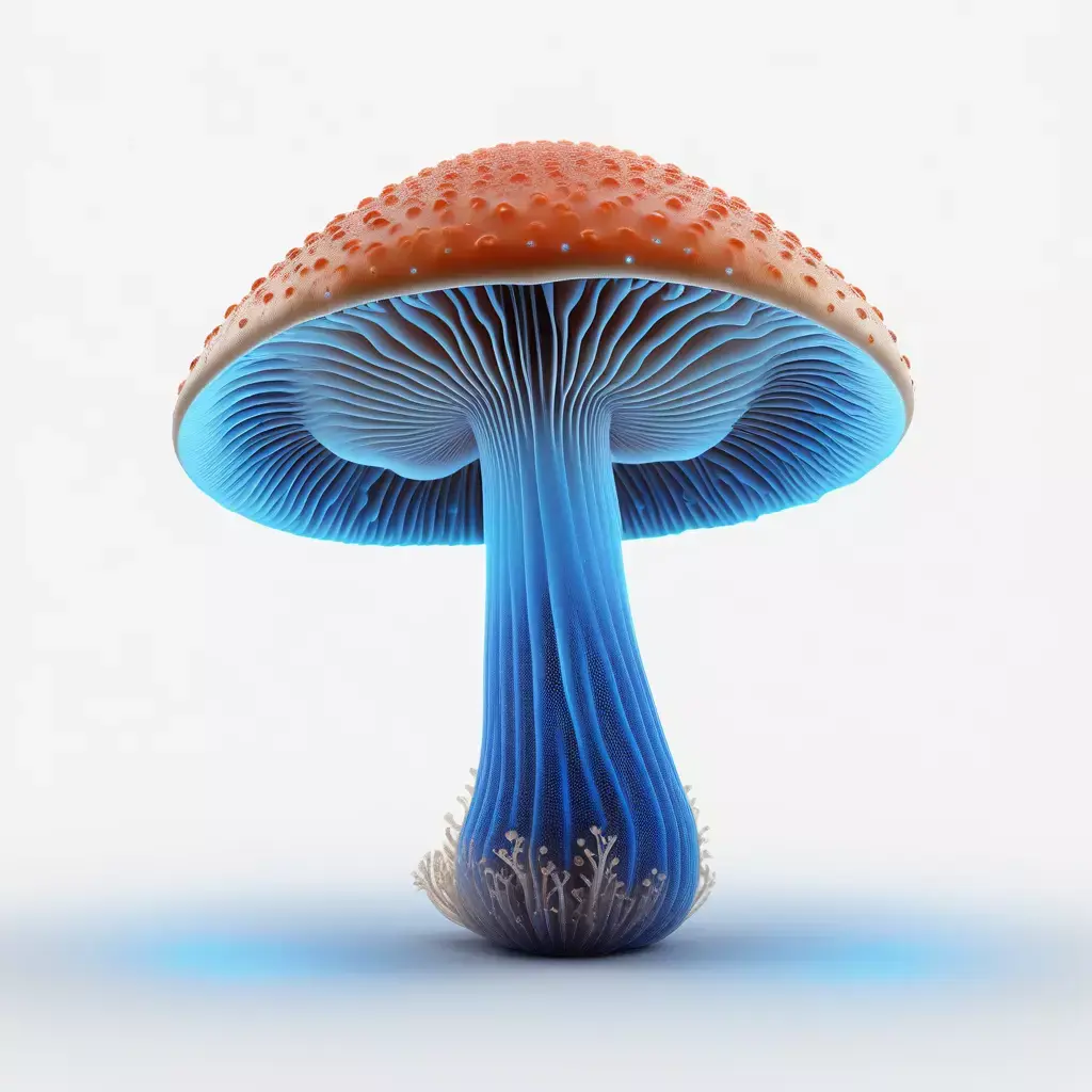 Fantasy Bioluminescent Mushroom 3D Model 3D model