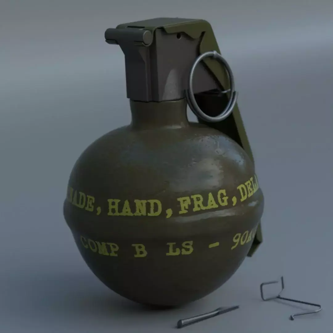 M67 Frag Grenade Free 3D model