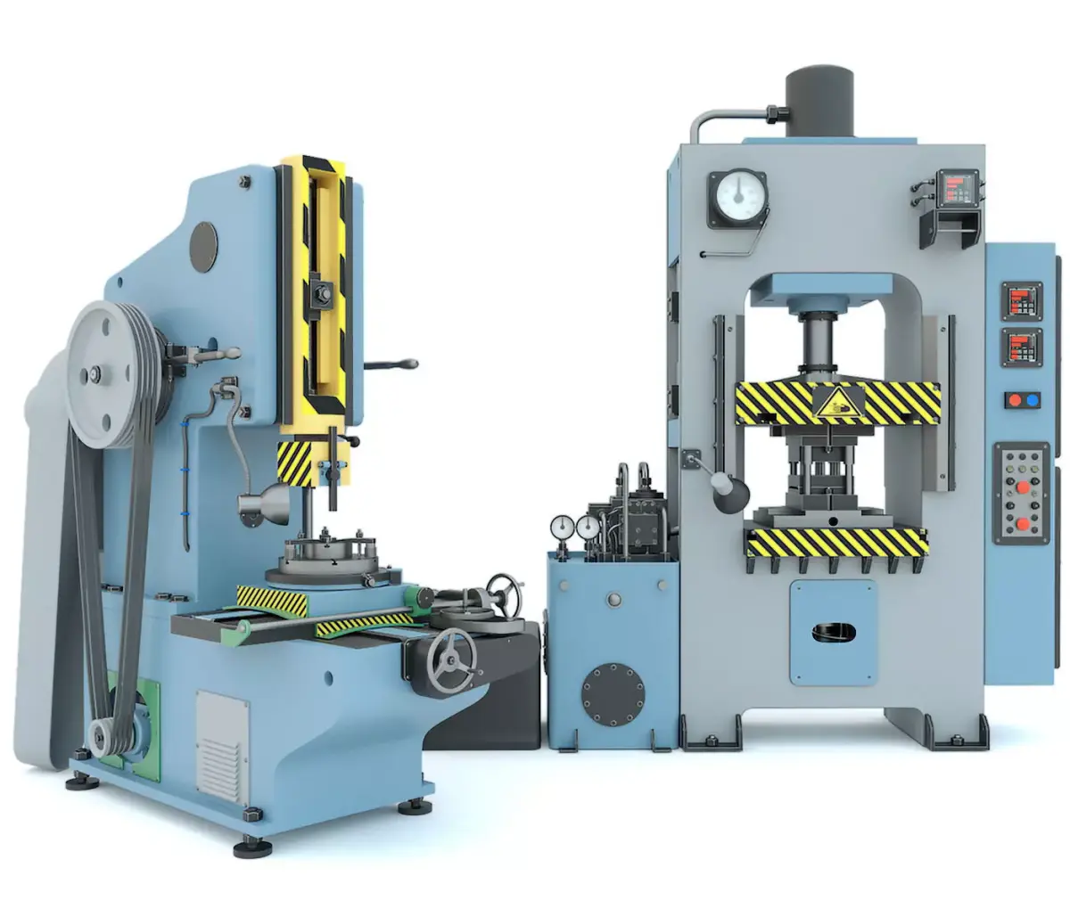 Industrial milling machine tool hydraulic press - Collection two 3D model