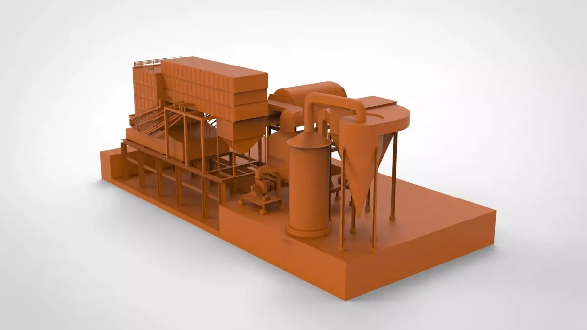 Steam boiler 3D model purchase