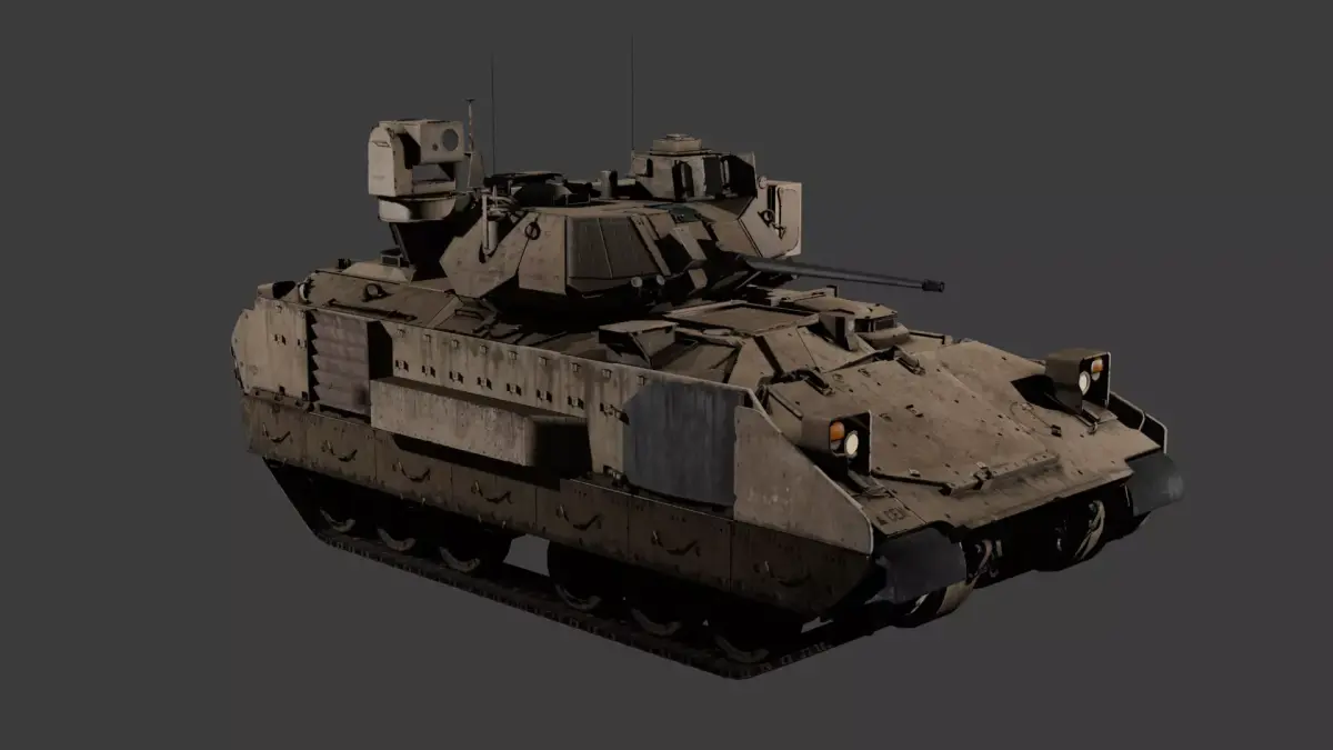 Desert M3A3 Bradley 3D model