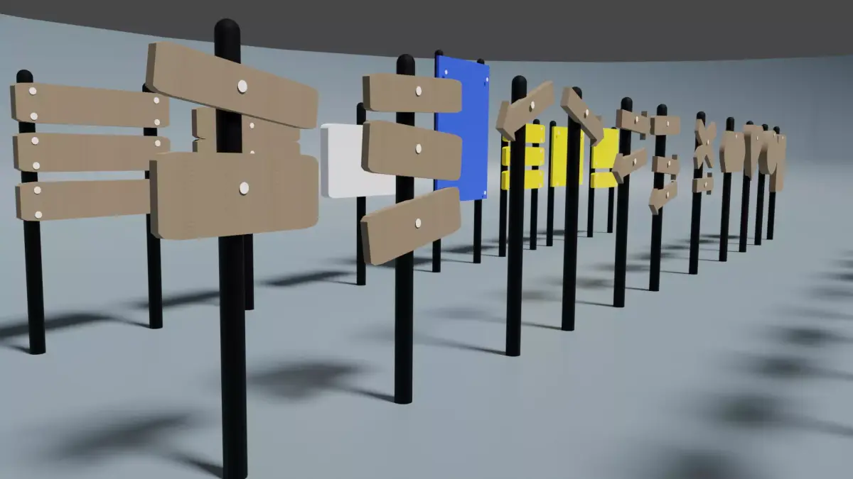 help panel package Low-poly 3D model