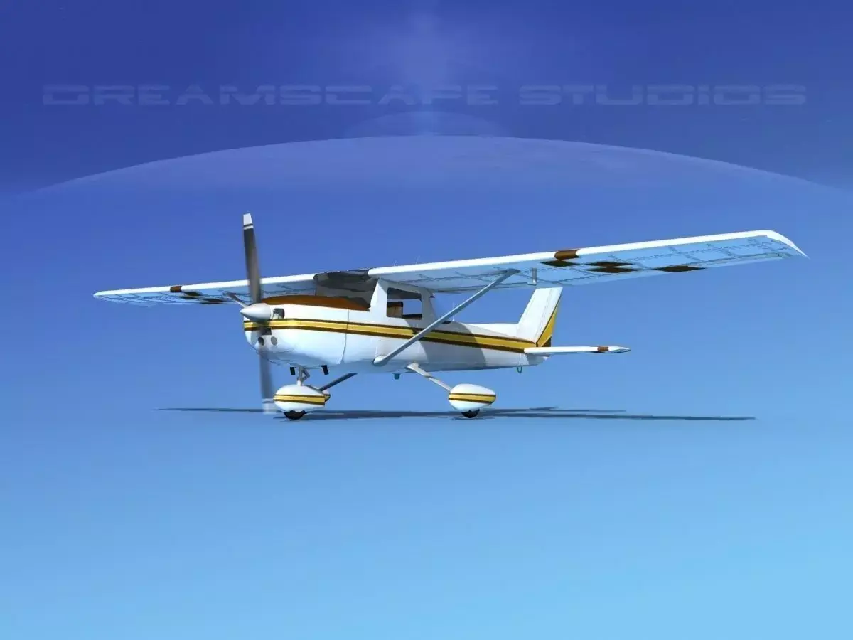 Cessna C152 Aerobat V09 3D model