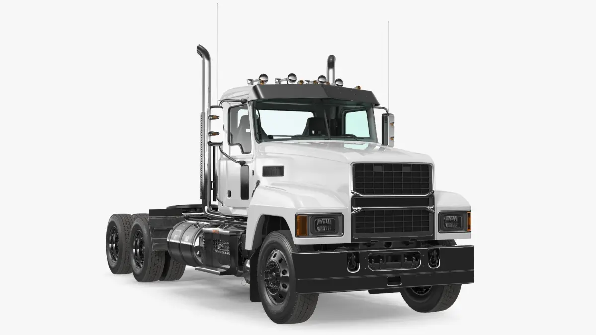 2025 Cab and Chassis Truck White  purchase 3D model