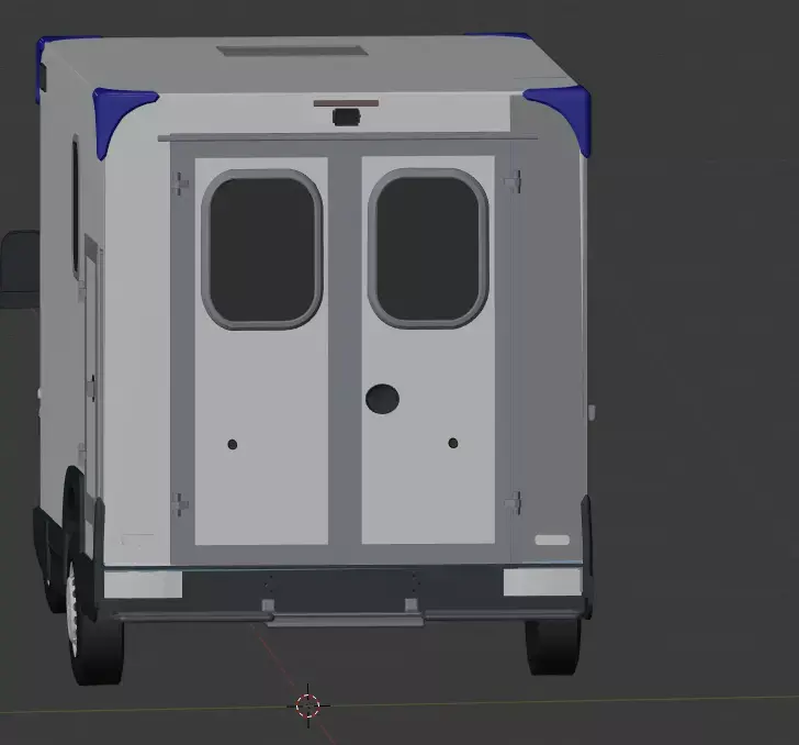 Ambulance Sprinter DUTCH Low-poly 3D model