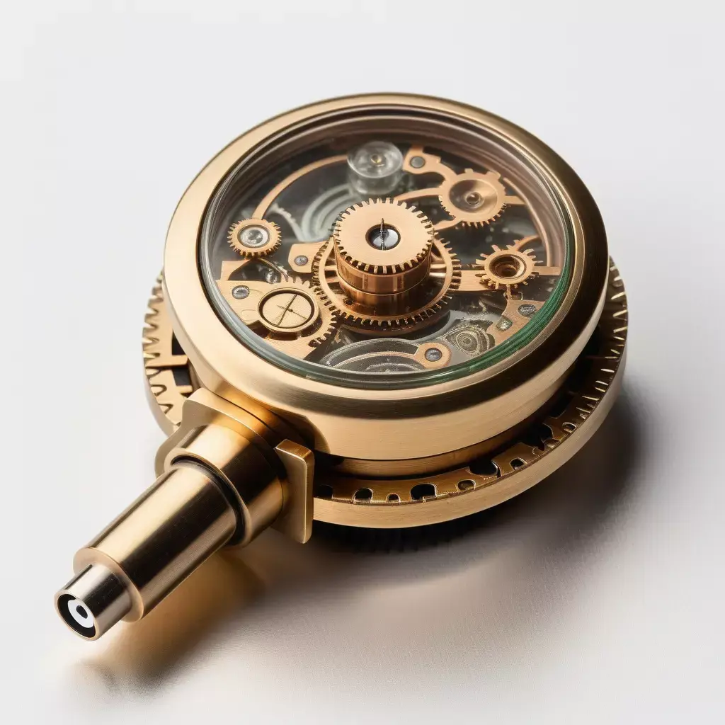 Steampunk Brass Mechanical Instrument 3D model