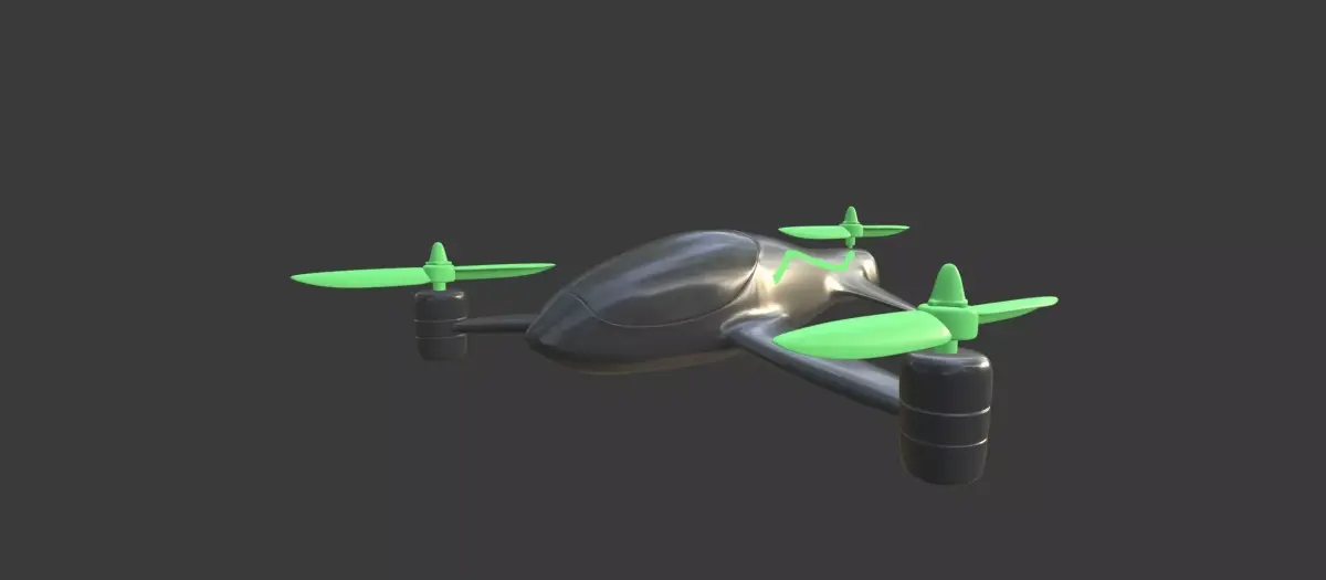 Tricopter - Drone 3D model
