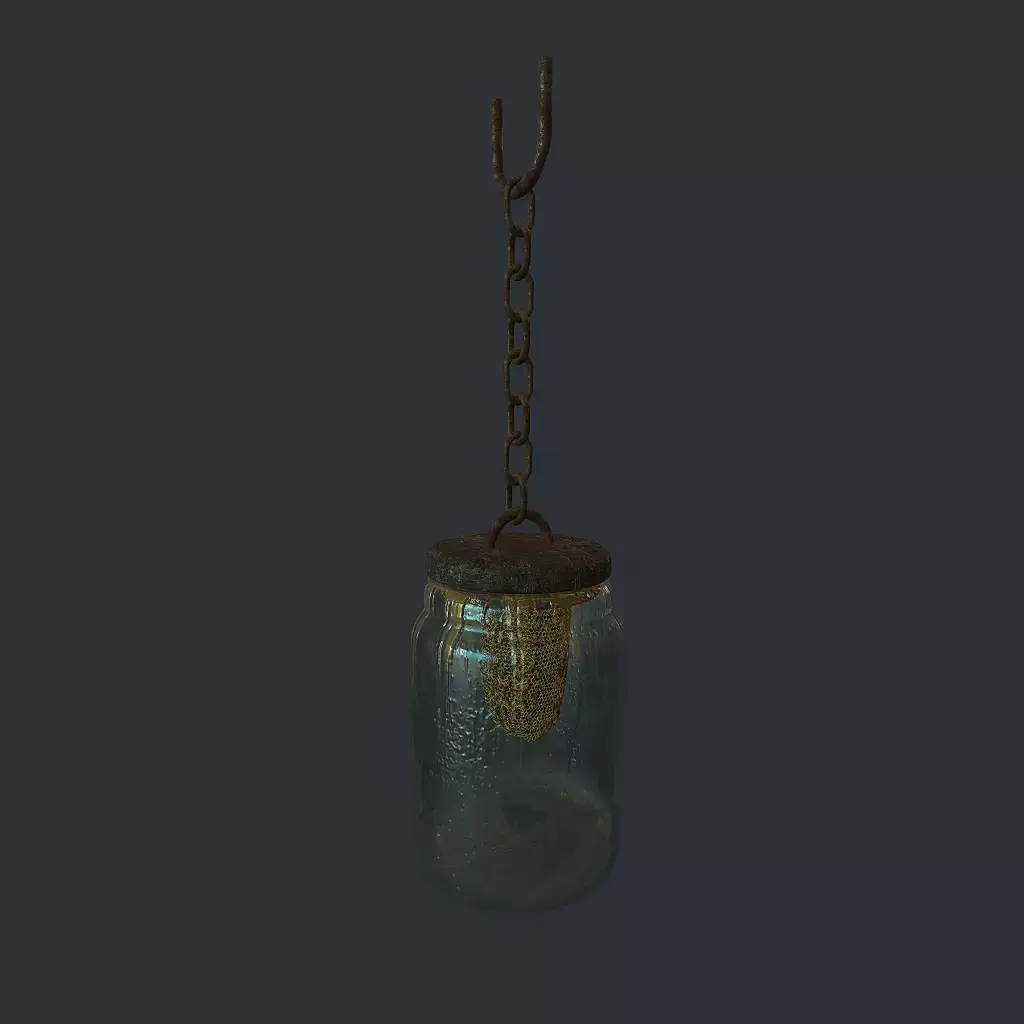 Bees Jar Animated 2 Low-poly 3D model
