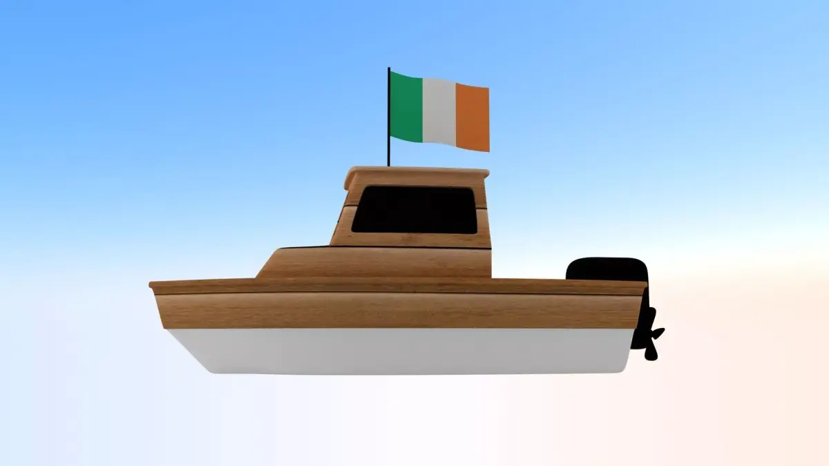 Ireland Fishing Boat 3D model