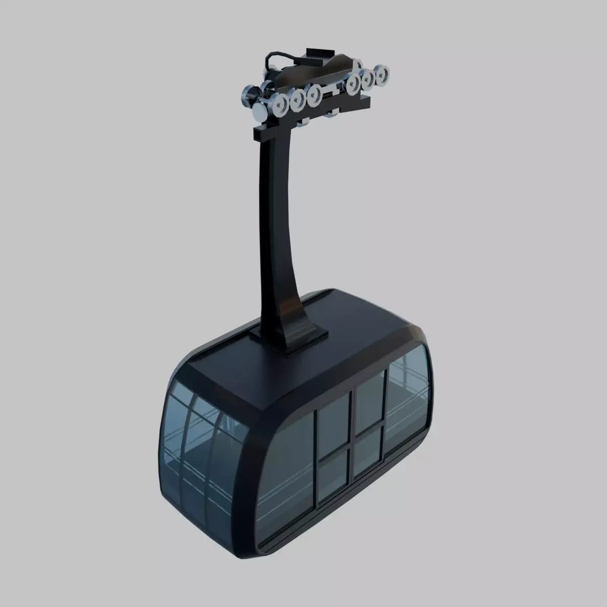 Aerial Tramway Low-poly 3D model purchase