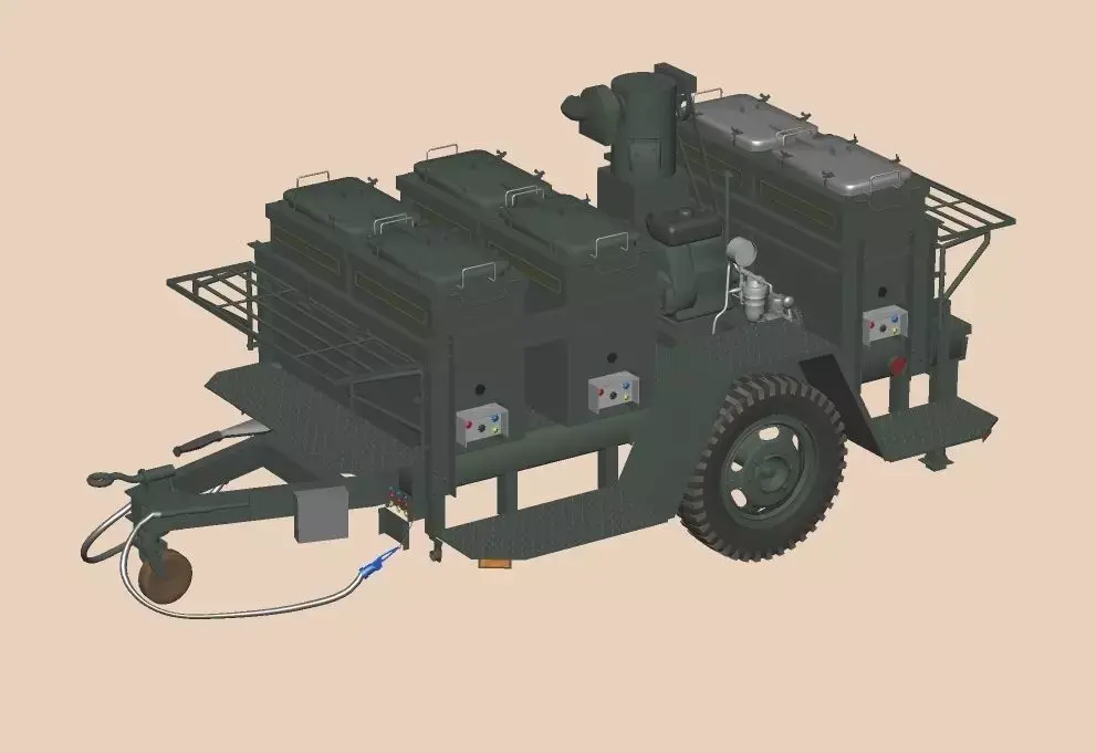 Japan Ground Self-Defense Force Field kitchen type1 3D model