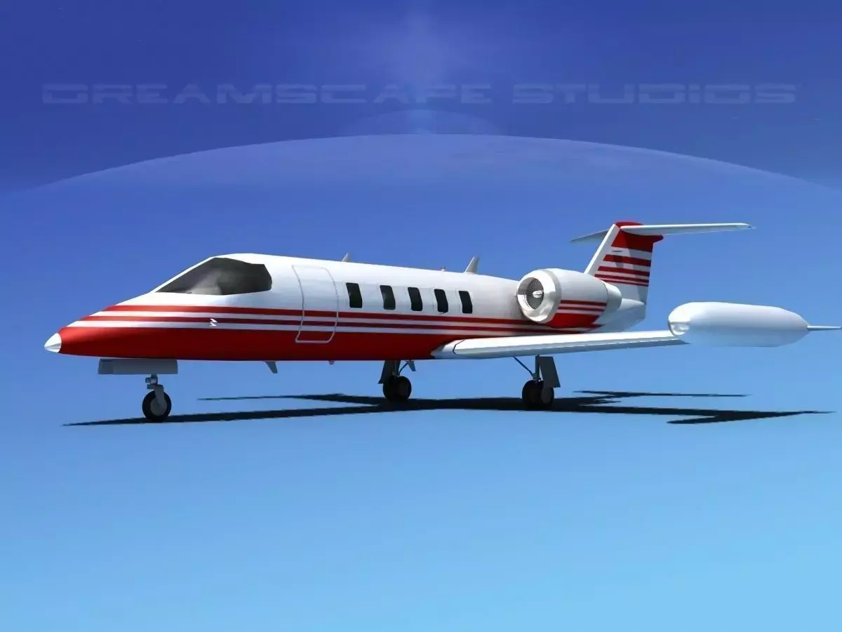 Gates Bombardier Learjet 35 V03 3D model