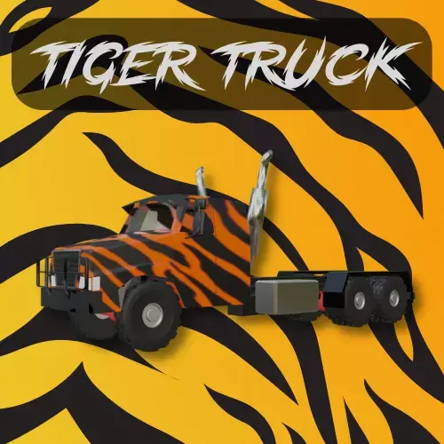 TIGER Truck Low-poly 3D model