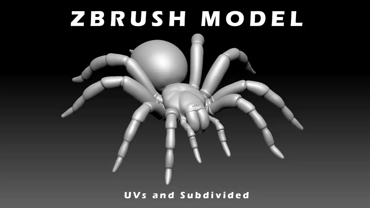 Tarantula Low-poly 3D model purchase