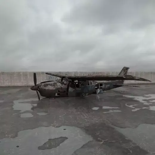 destroyed plane 017 am165 3D model
