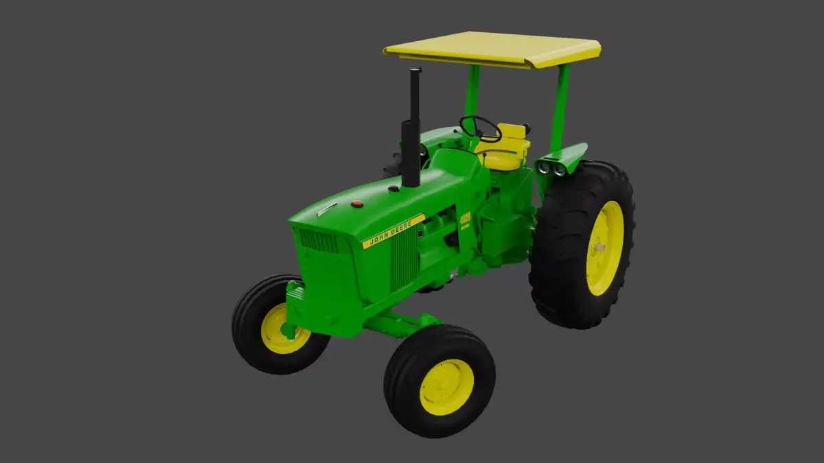 John Deere 4020 4010 4000 Synchroshift 3D model