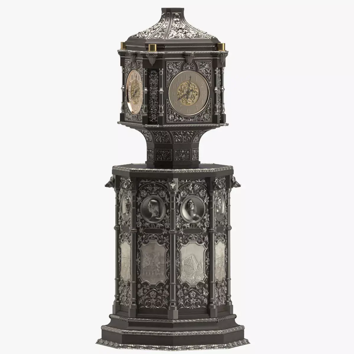 Clock 02 Historic 3D model