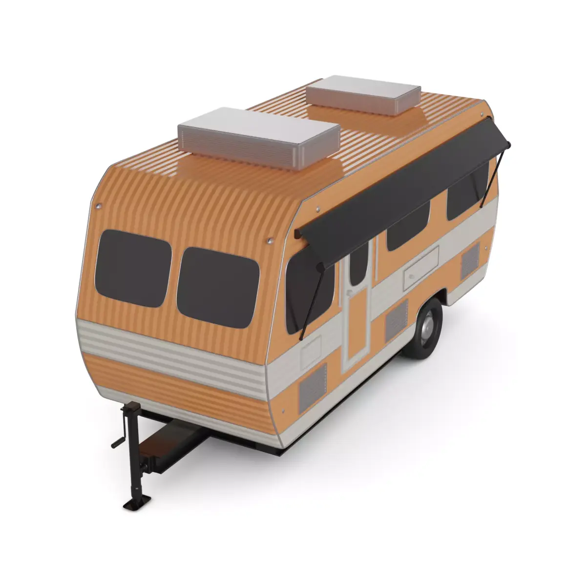 Off road Camping Trailer 3D model get