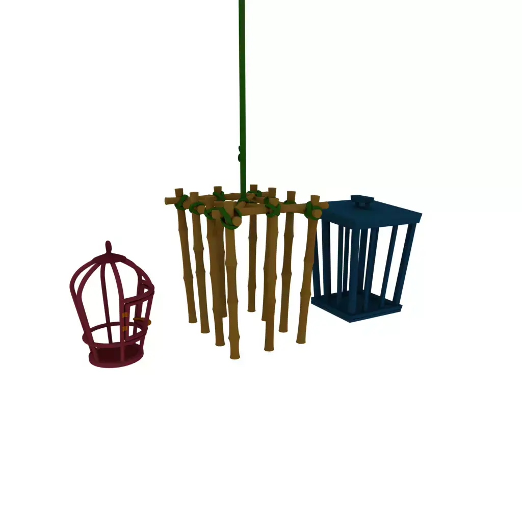 Bambu cage 3D model
