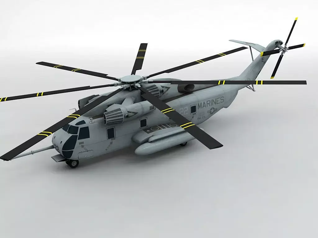 Sikorsky CH53E Helicopter  Low-poly 3D model