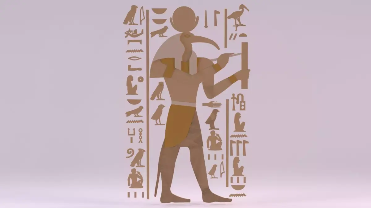 Egyptian Symbols - 046 Low-poly 3D model