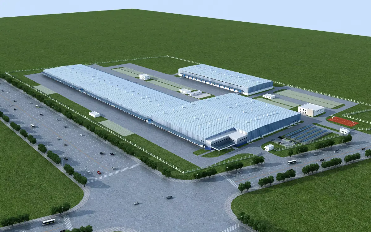 Industrial buildings factories industrial parks 3D model