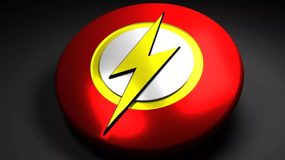 flash logo Low-poly 3D model