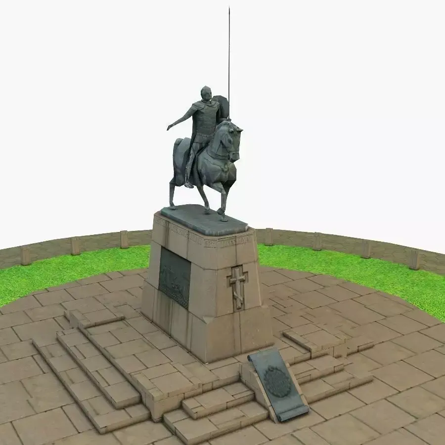 Alexander Nevsky Low-poly 3D model