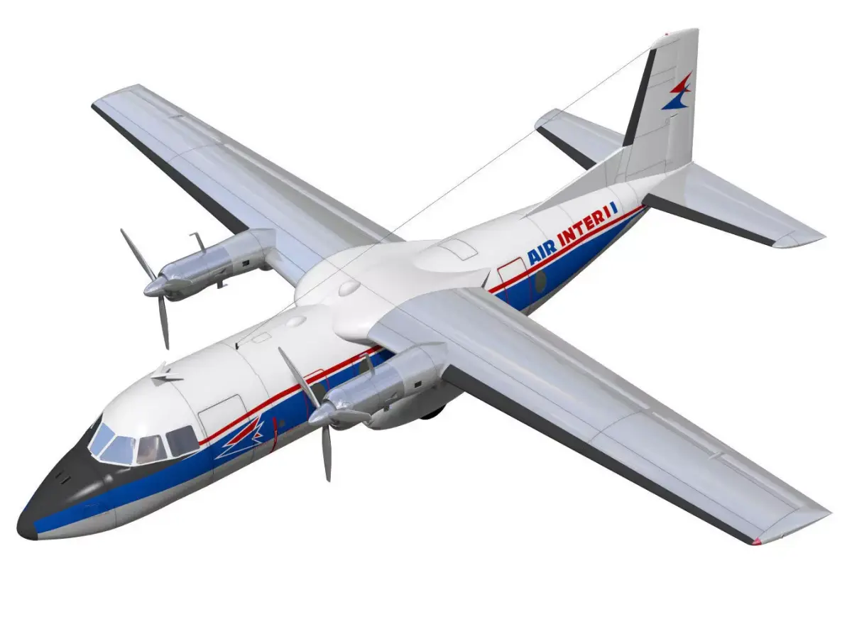 Nord-Aviation Nord 262 fregate 3D model get