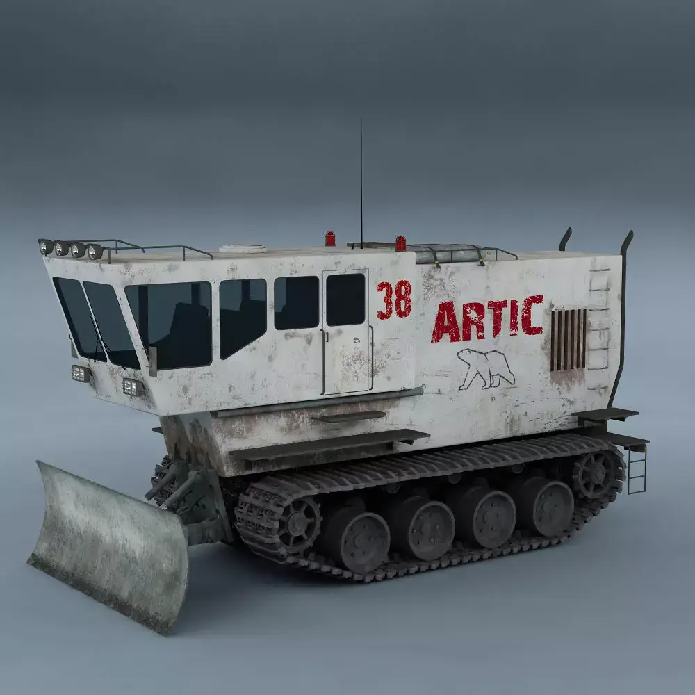 Polar transporter V1 white 3D model