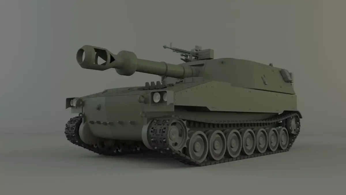m109 howitzer tank 3D model
