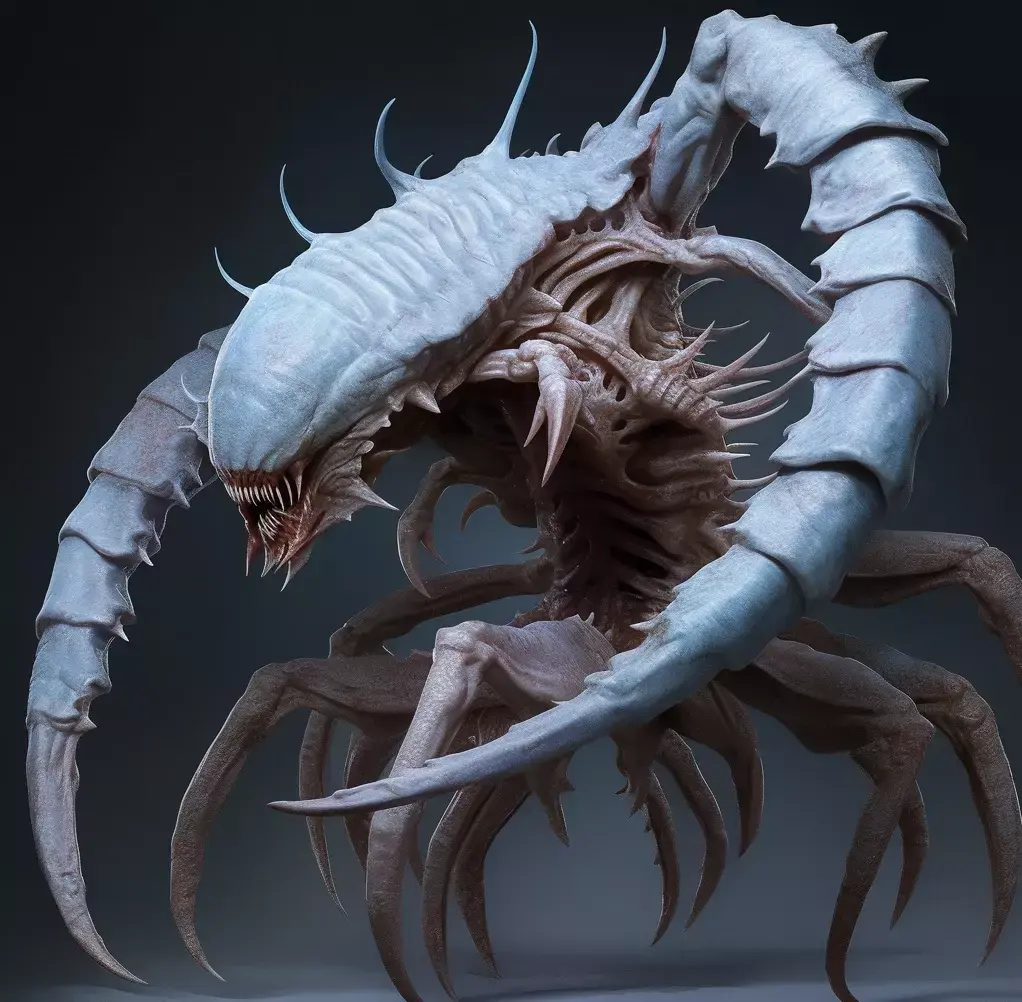 Alien Arachnid Spider Monster Fantasy Creature 3D Model 3D model