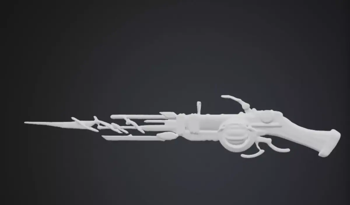 Arcane blaster mobile legends Low-poly 3D model