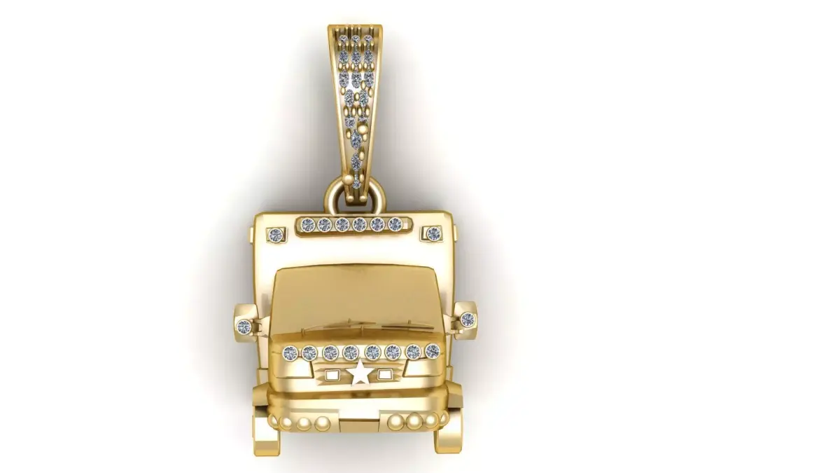 TRUCK PENDANT 3D PRINTABLE MODEL  3D print model purchase