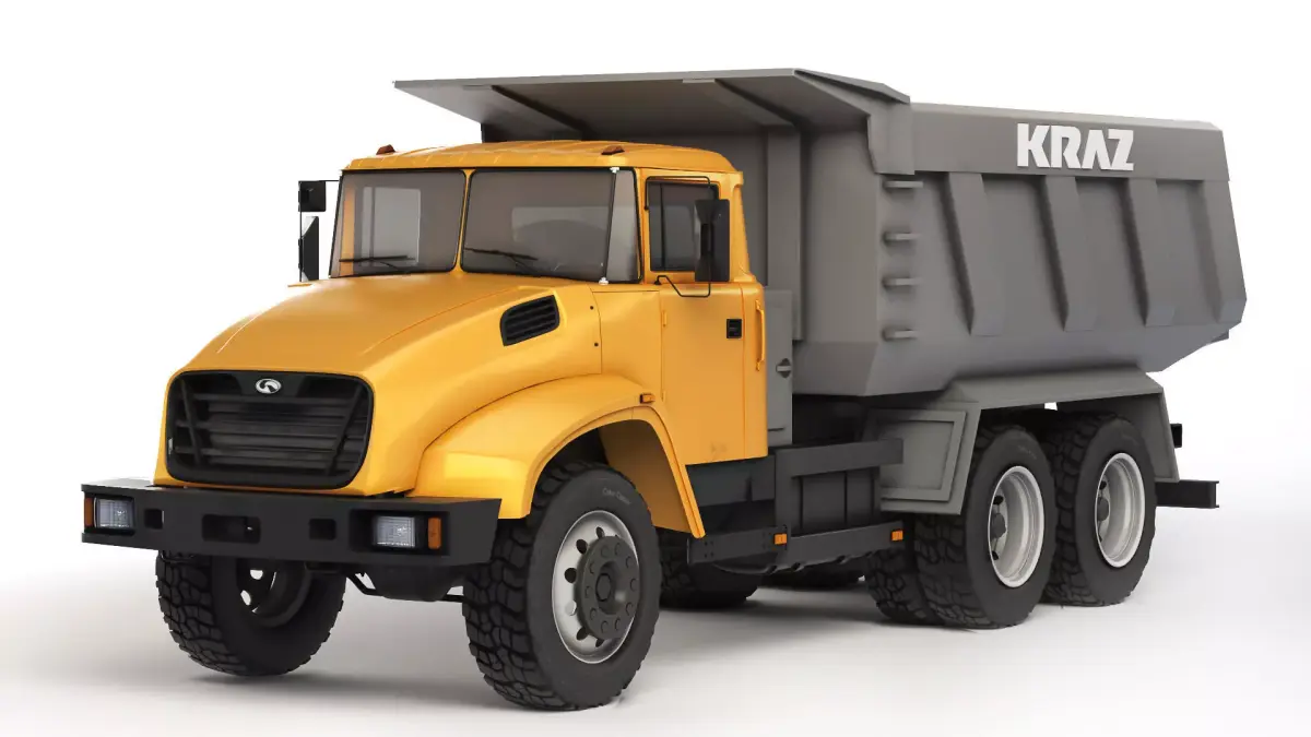 Kraz 65032 dump truck 2012 3D model