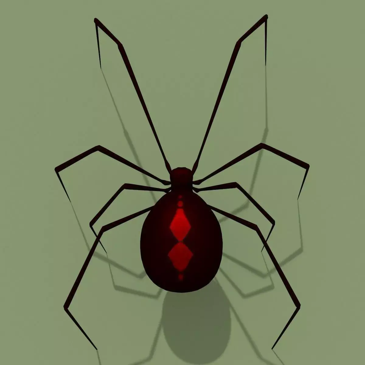 Black Widow Spider 3D model