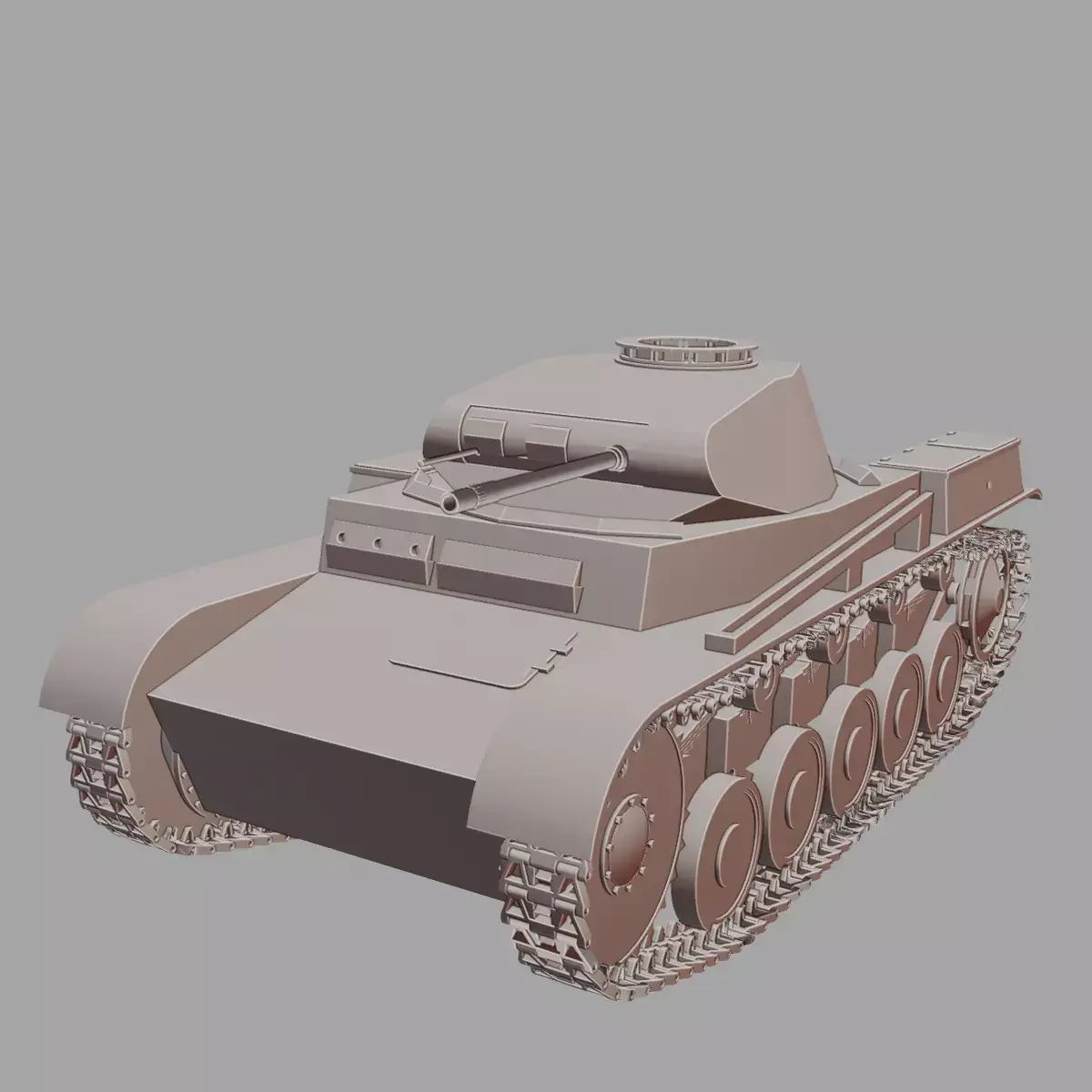 Panzer III Ausf F WWII German Medium Tank 3D Printable  3D print model