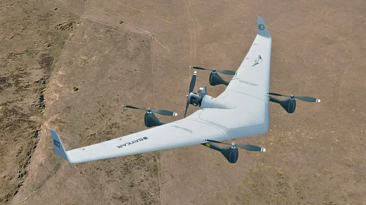 Diha UAV VTOL Bayraktar Low-poly 3D model