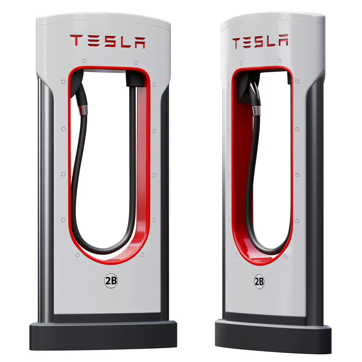 Tesla Supercharger Station 3D model