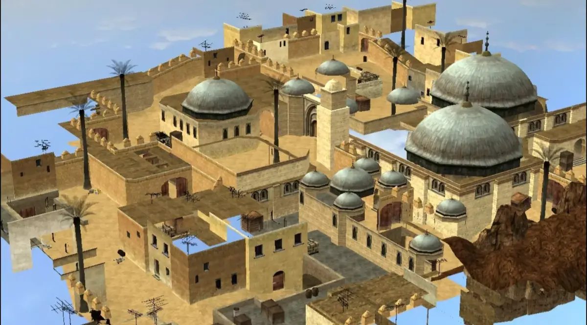 CSS DEDUST Full Map Low-poly 3D model
