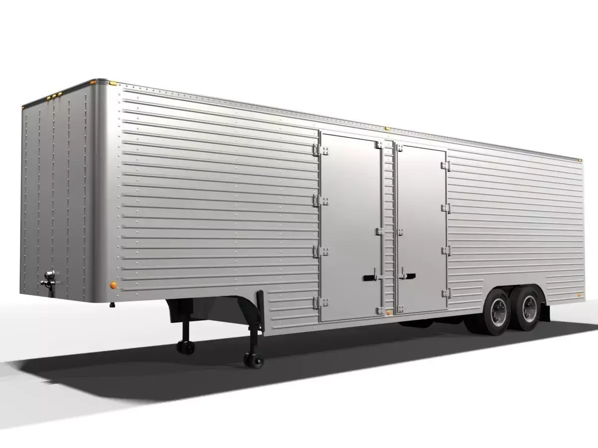 Vintage Moving Van 3D model