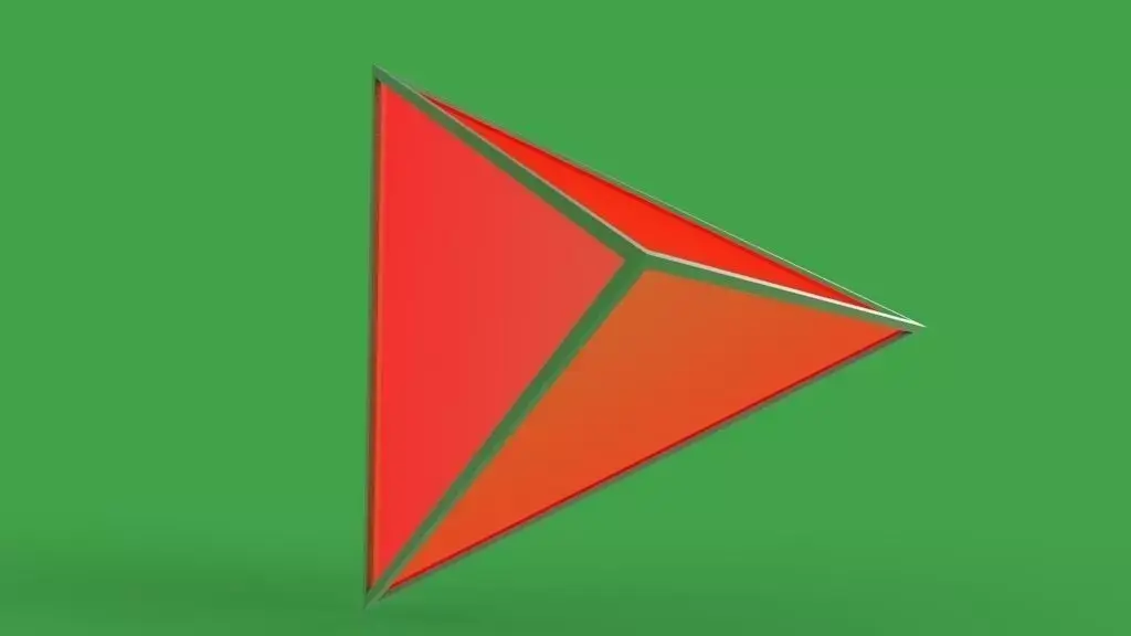 Triangular Based Pyramid Free 3D model