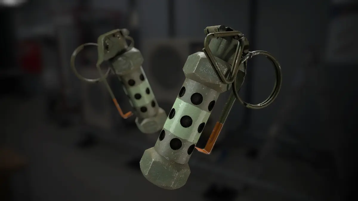 M84 Stun Grenade Low-poly 3D model 2
