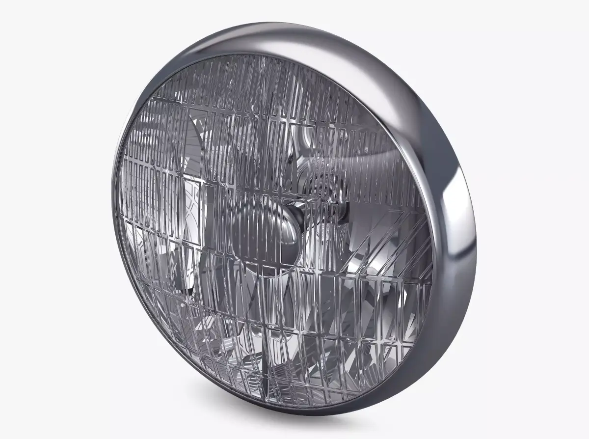 Classic Round Headlight v 1 3D model
