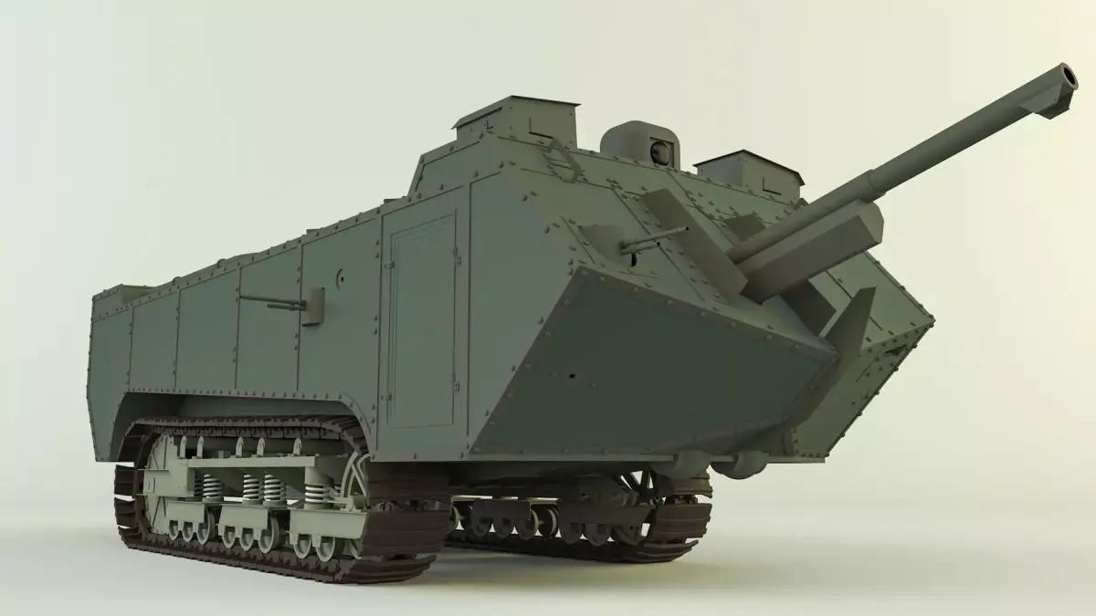 Saint Chamond tank 3D model